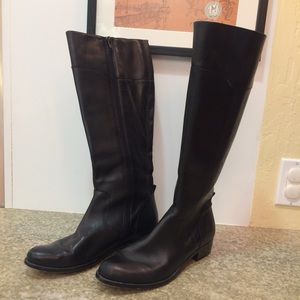 🔥CLEARANCE!🔥 Corso Como black leather stirrup boots, size 8